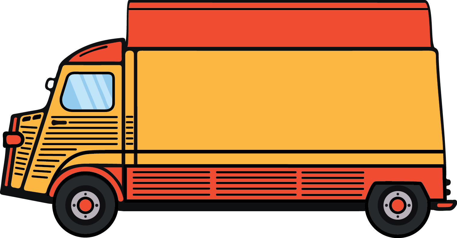 Nüsslein Foodtruck Illustration